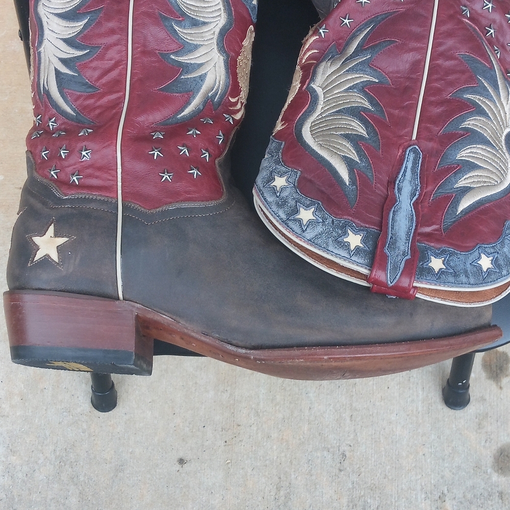 Dan Post Bountiful Bay Apache/Red Eagle Embroider… - image 3